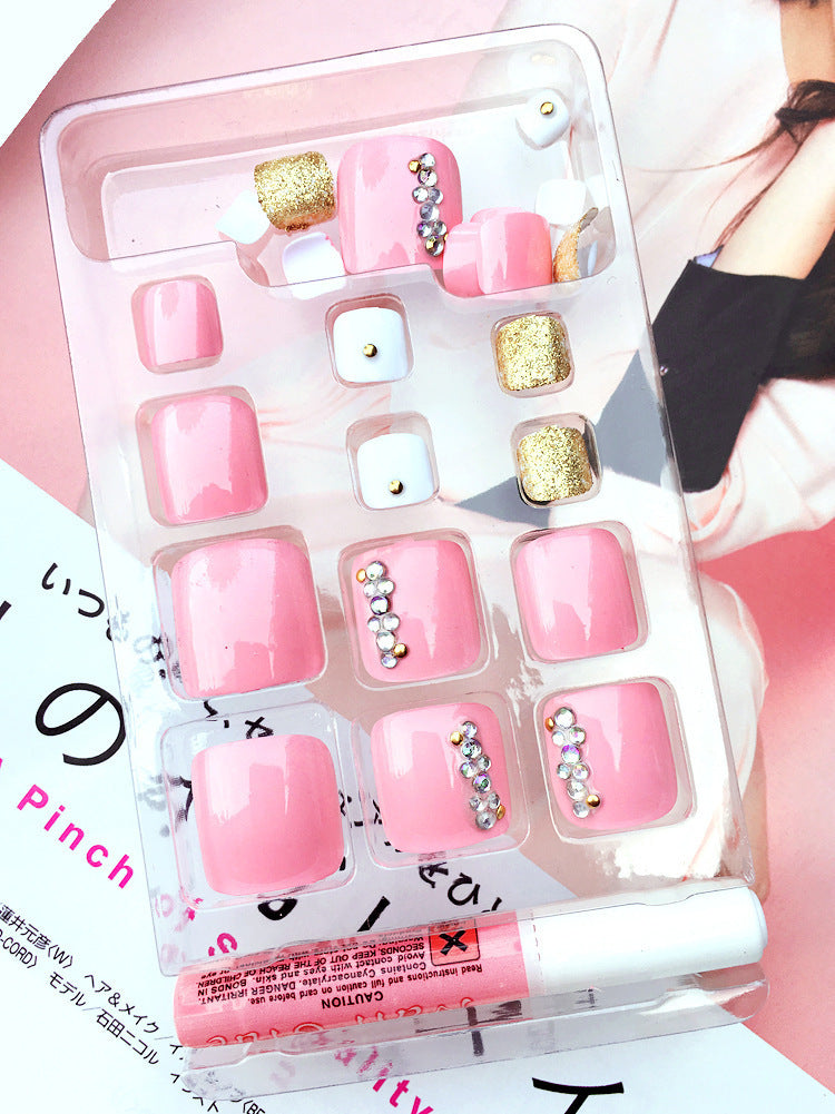 Pro Artificial Acrylic Toe Nails 24pcs Patch