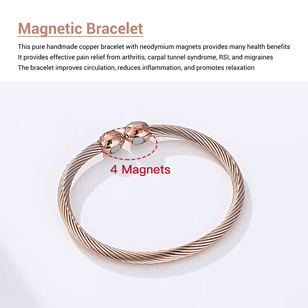 Magnetic Therapy Opening Adjustable Titanium Steel Anti-static