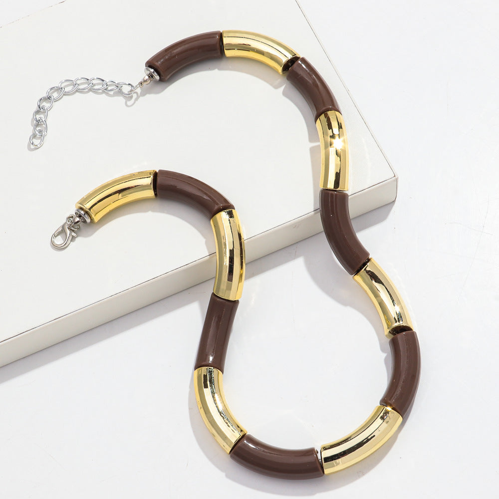Sweater Neckband Necklace Creative Charm Style Cut Female