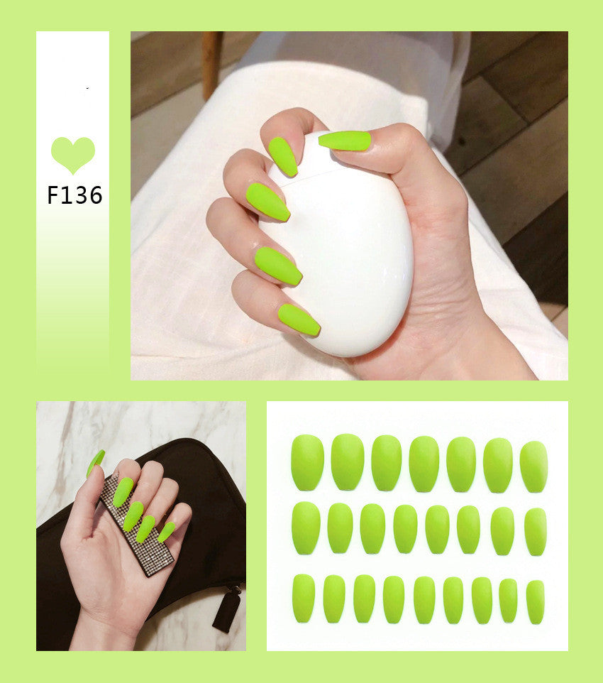 Nail Art Scrub Ballet Fake Nails