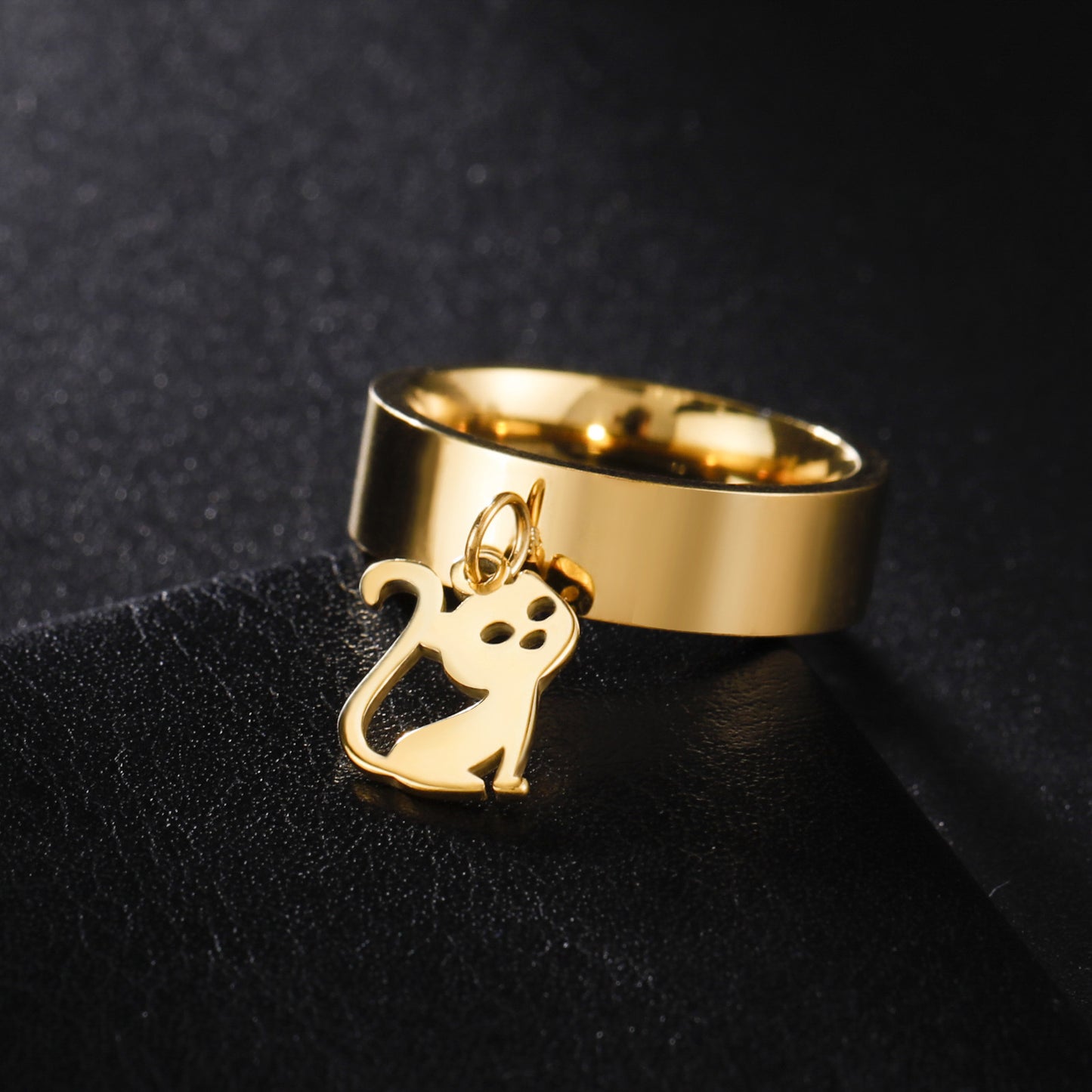 Kitty Stainless Steel Ring