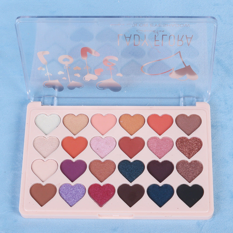 24 Color Eye Shadow Palette Pearlescent Matte