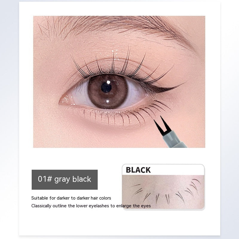 Two Claw Eyeliner Ultra-fine Waterproof Anti Halo