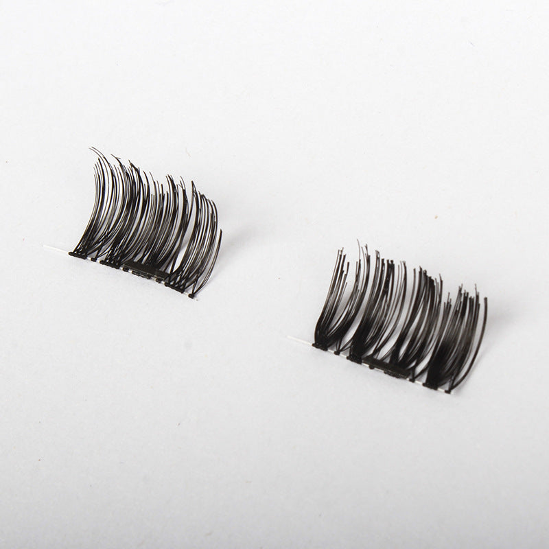 Lightweight magnetic eyelashes can be used repeatedly