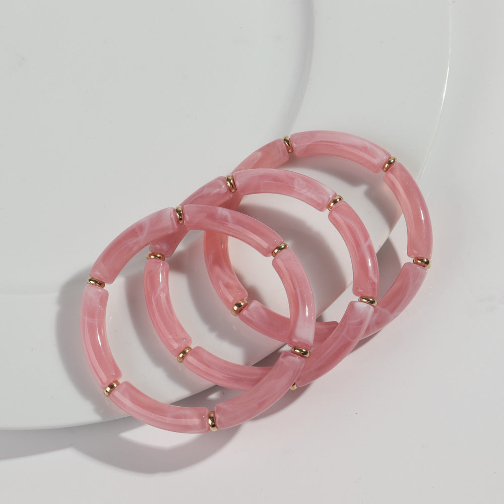 European And American Popular Acrylic Elbow Bracelets Ladies