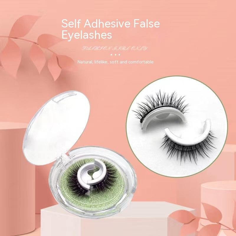 Repeatable Glue-free Self-adhesive False Eyelashes Natural One-pair Package