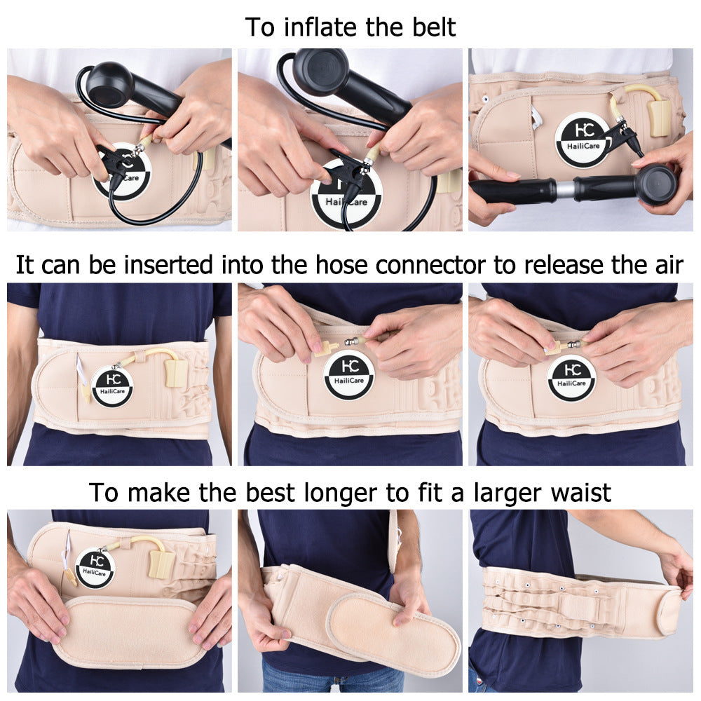 Elderly Waist Support Belt Inflatable Decompression Spine Waist Health Care Shaping Fitness Waist Protection Belt