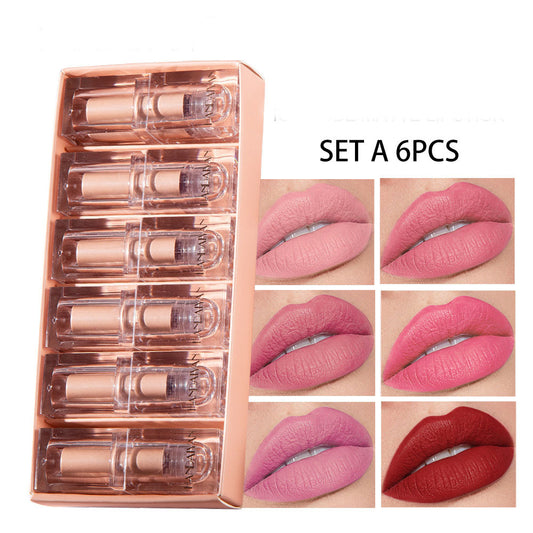 Crystal Square Tube Matte Matte Lipstick Set