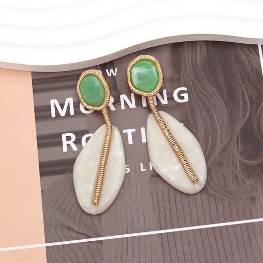 Fashion Simple Geometric Resin Earrings