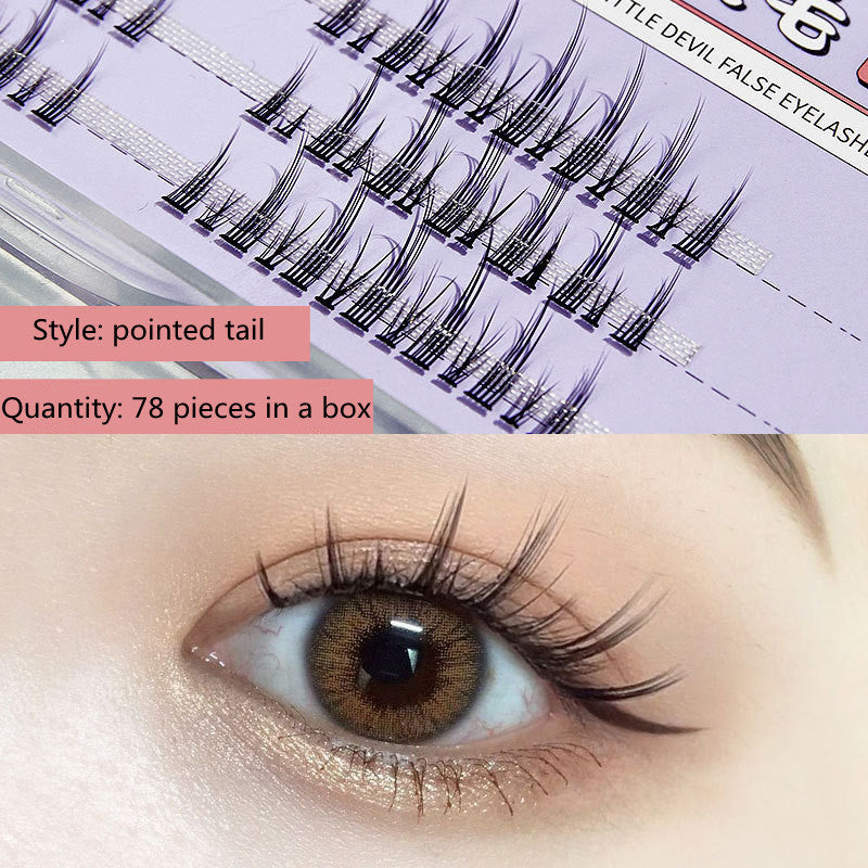 Dense And Light Natural Simulation Single Cluster Segmented Grafting Of Novice Eyelashes