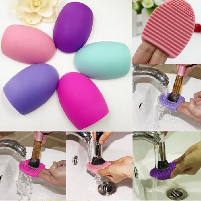 Light Board Silica Gel Brush Egg Egg Brush Plate No Word Silicone Scrubbing Tool Wash Egg Beauty Products