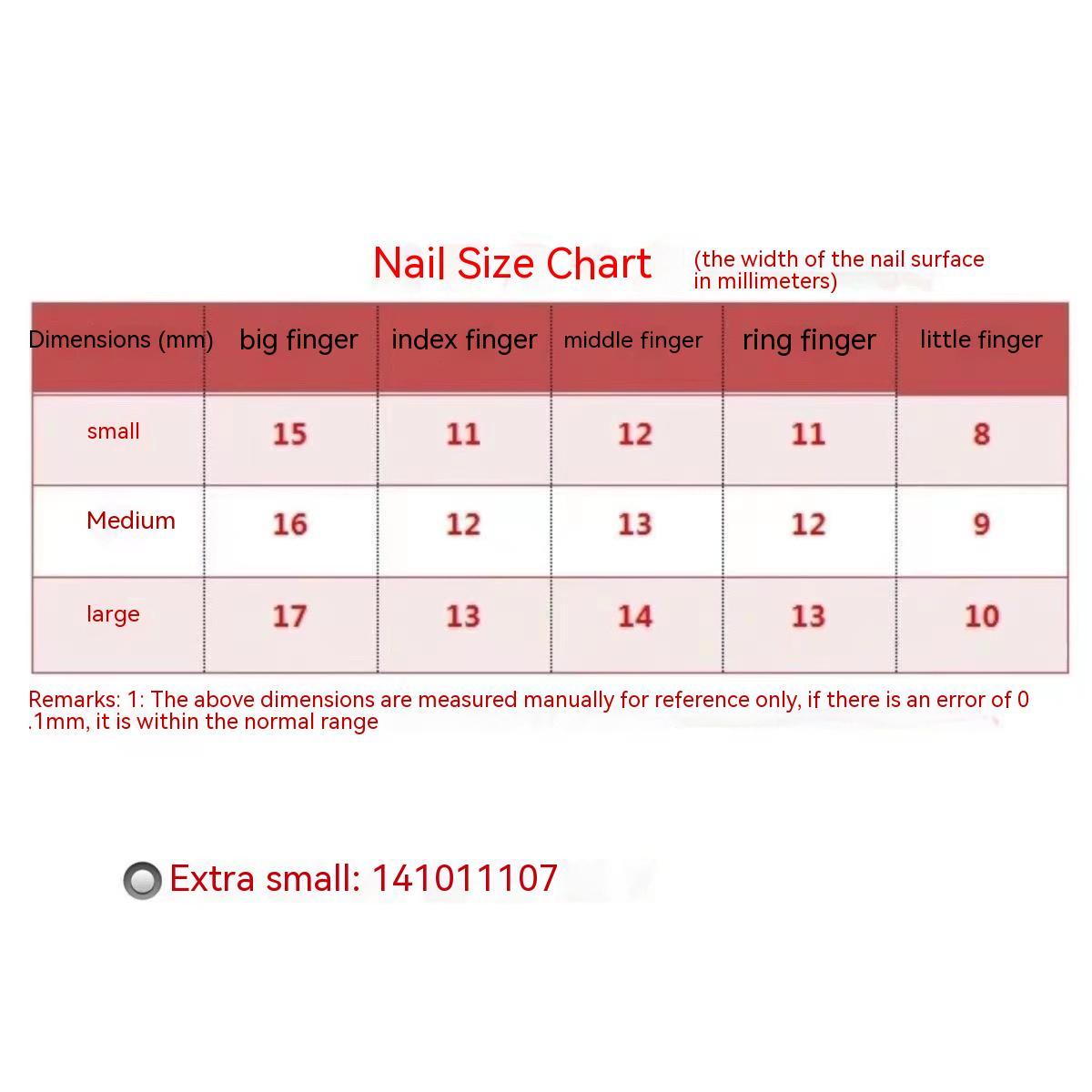 Handmade Stickers Fake Nails Removable Nail Patch