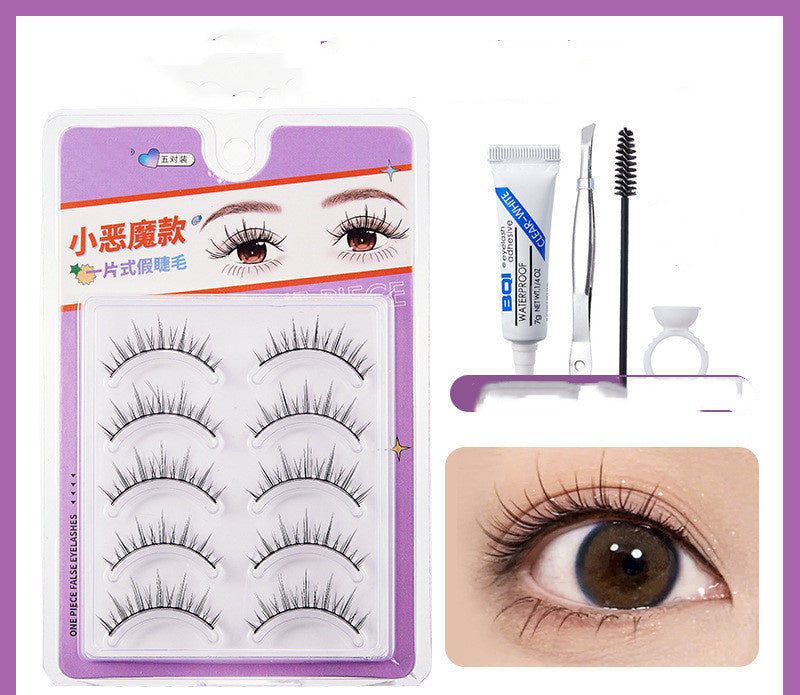 One Piece Natural Thick False Eyelashes One Piece