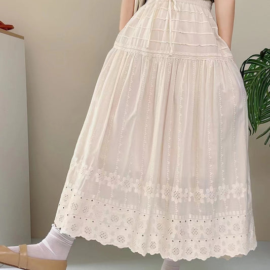 French Sweet A- Line Skirt High Waist Slimming Dress