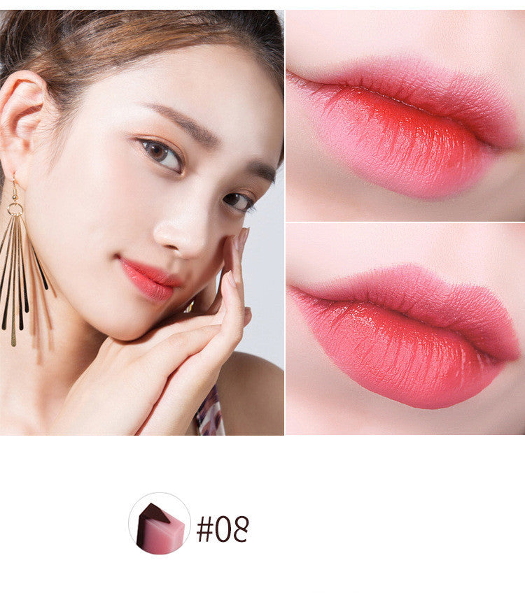 Hot Sale Women Double Color Lipstick Waterproof Long-Lasting Lip Gloss Moisturzing Nourishing Lipsticks Balm Lip Cosmetics