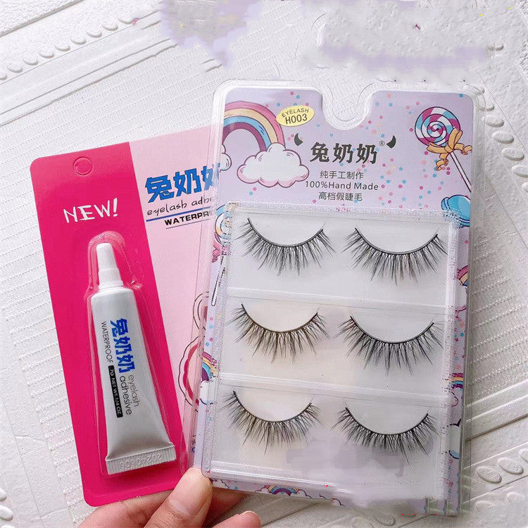 Roots And Distinct False Eyelashes 12mm Long To Send Glue