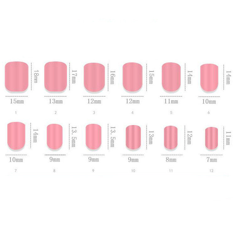 Removable 24 Pieces Of Fake Nail Patches