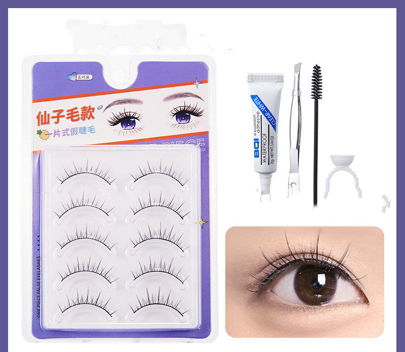 One Piece Natural Thick False Eyelashes One Piece