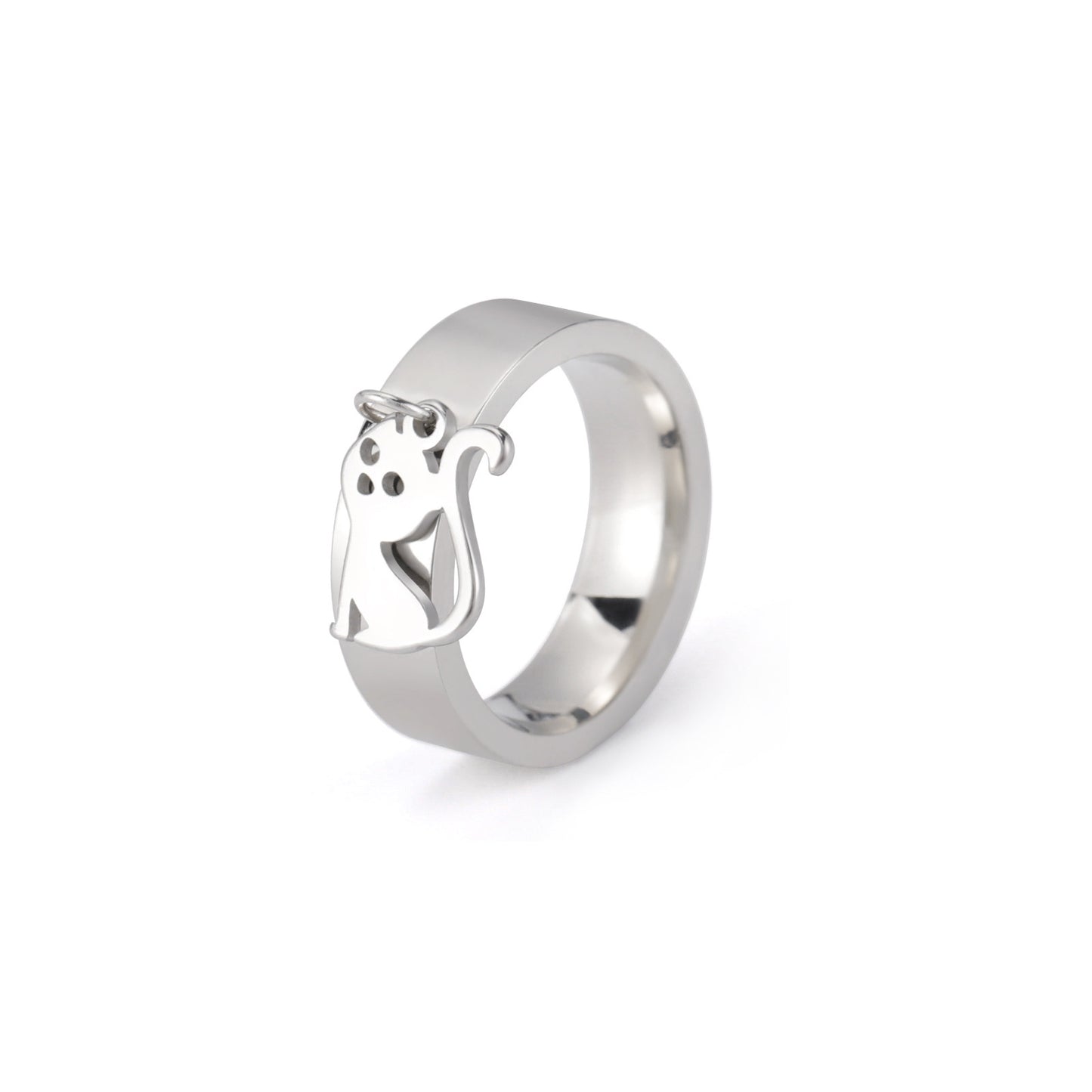 Kitty Stainless Steel Ring