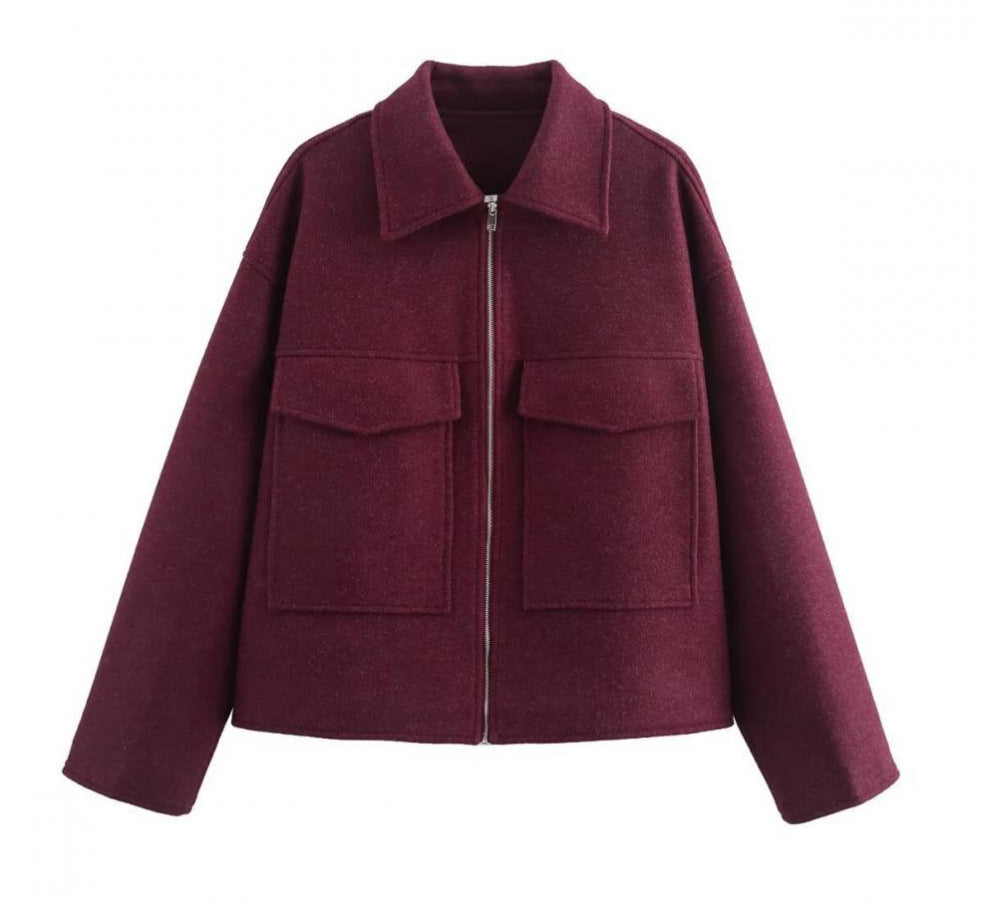 Women's Retro Fashion Polo Collar Coat