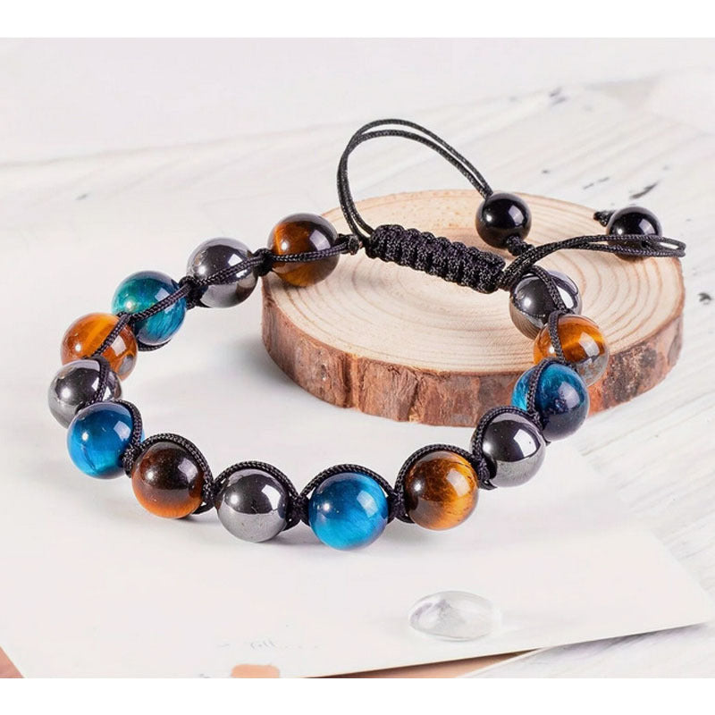 Natural Tiger Eye Obsidian 8mm Bracelet