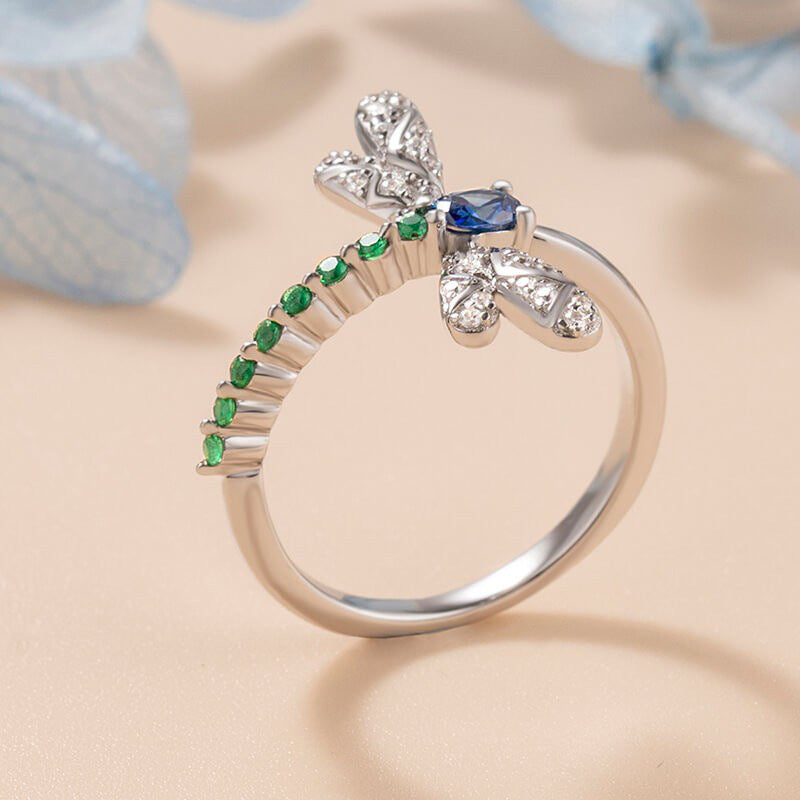 Dragonfly Insect Colorful Ring Cute