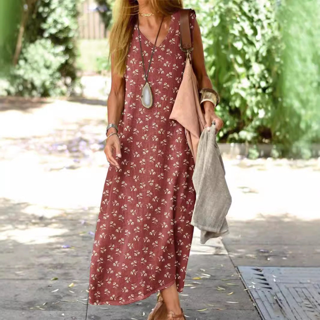 Loose White Match Dress Creative Flowers