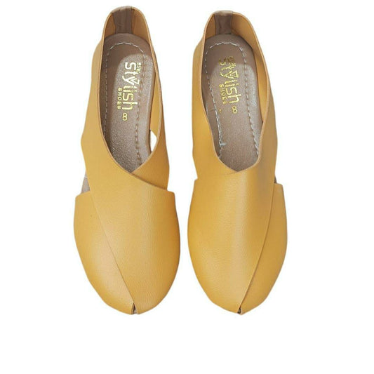 Women's Peshawari Chappal Mustard