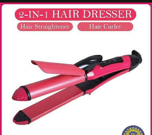 2 In 1 Hair Straightener And Curler