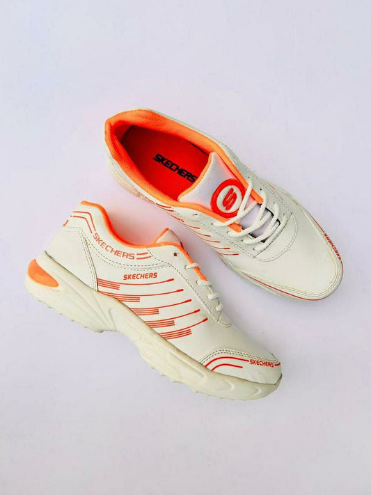 Men's Sports Shoes (Wshite,Orange Design)