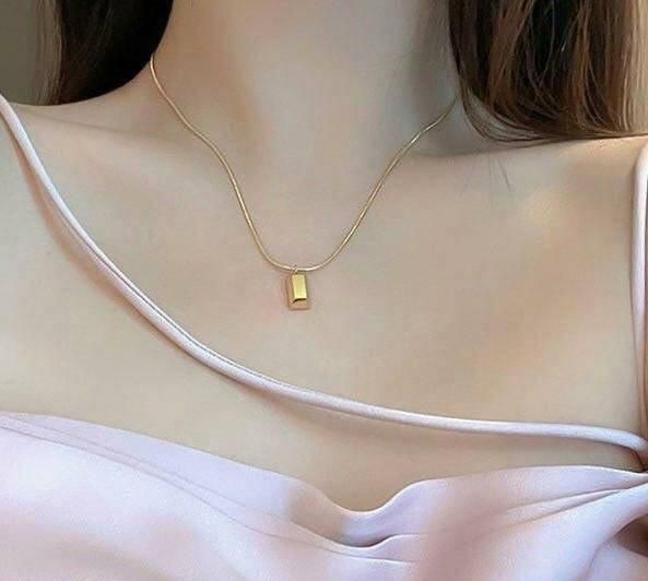 Gold Brick Pendant