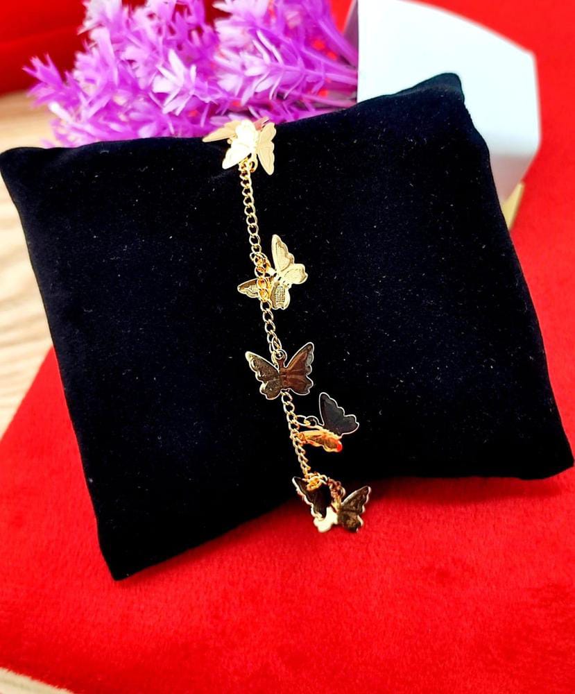 Beautiful Butterfly Chain Golden Bracelet