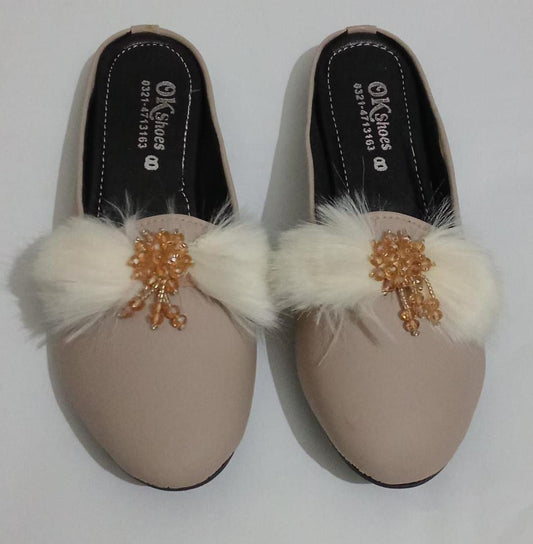 Women's Rexine Casual Pumps (Dark Skin)