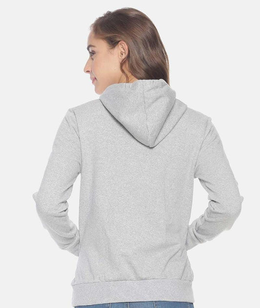 Women's Stitched Fleece Printed Hoodie