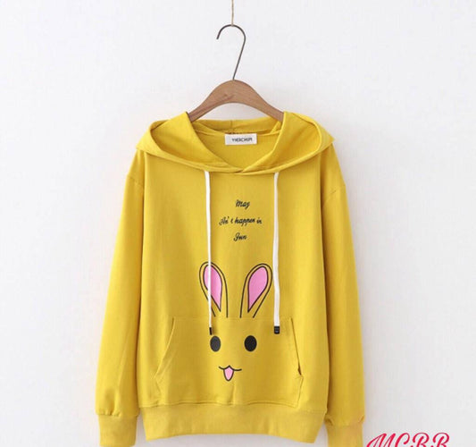 JBi Winter Rabbit Hoddie Unisex (Yellow)