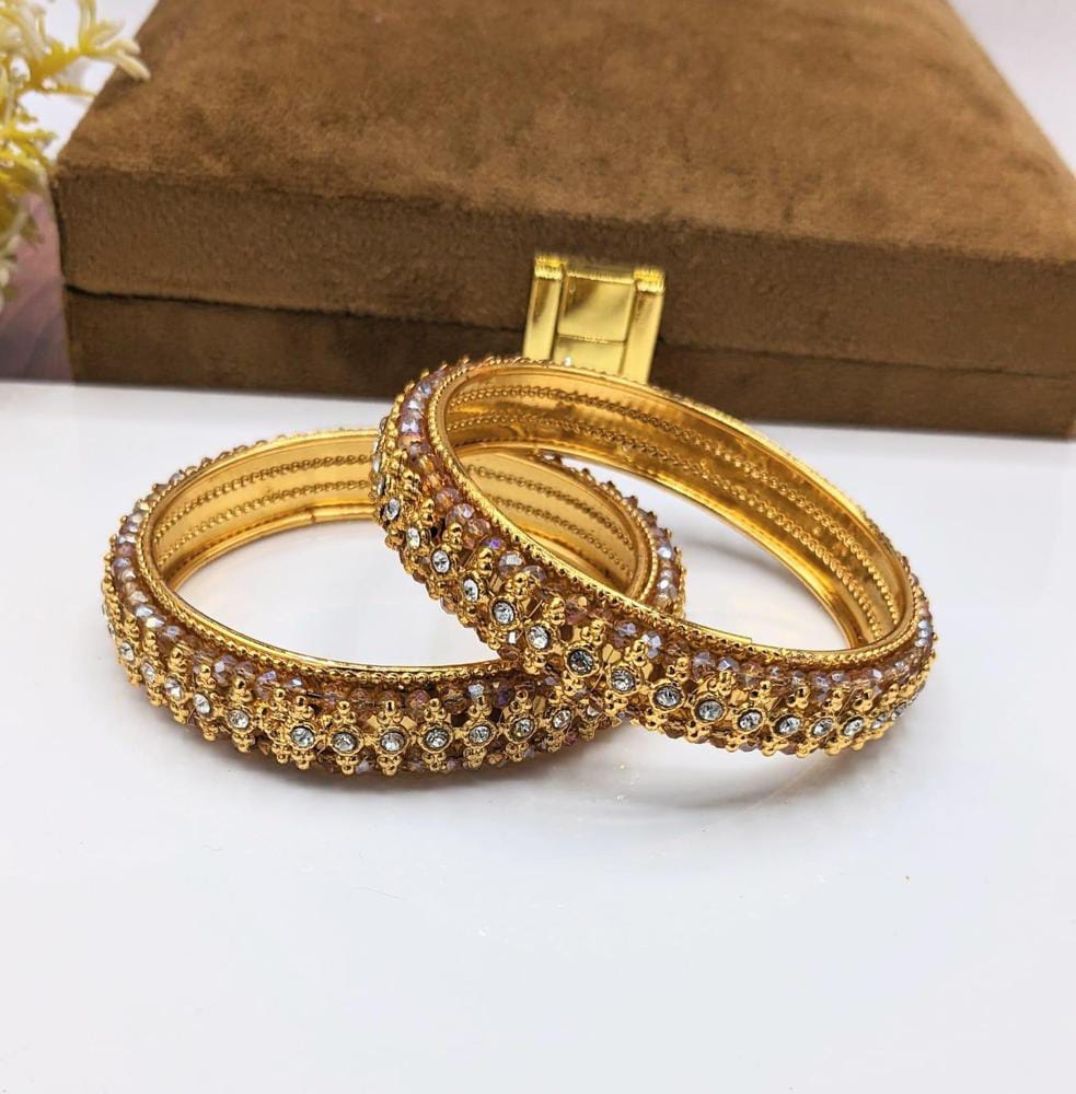 2 Pcs Gold Plated Kara Bangle