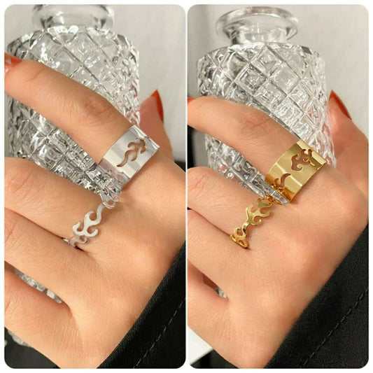 Fire Couple Ring - Pack of 4