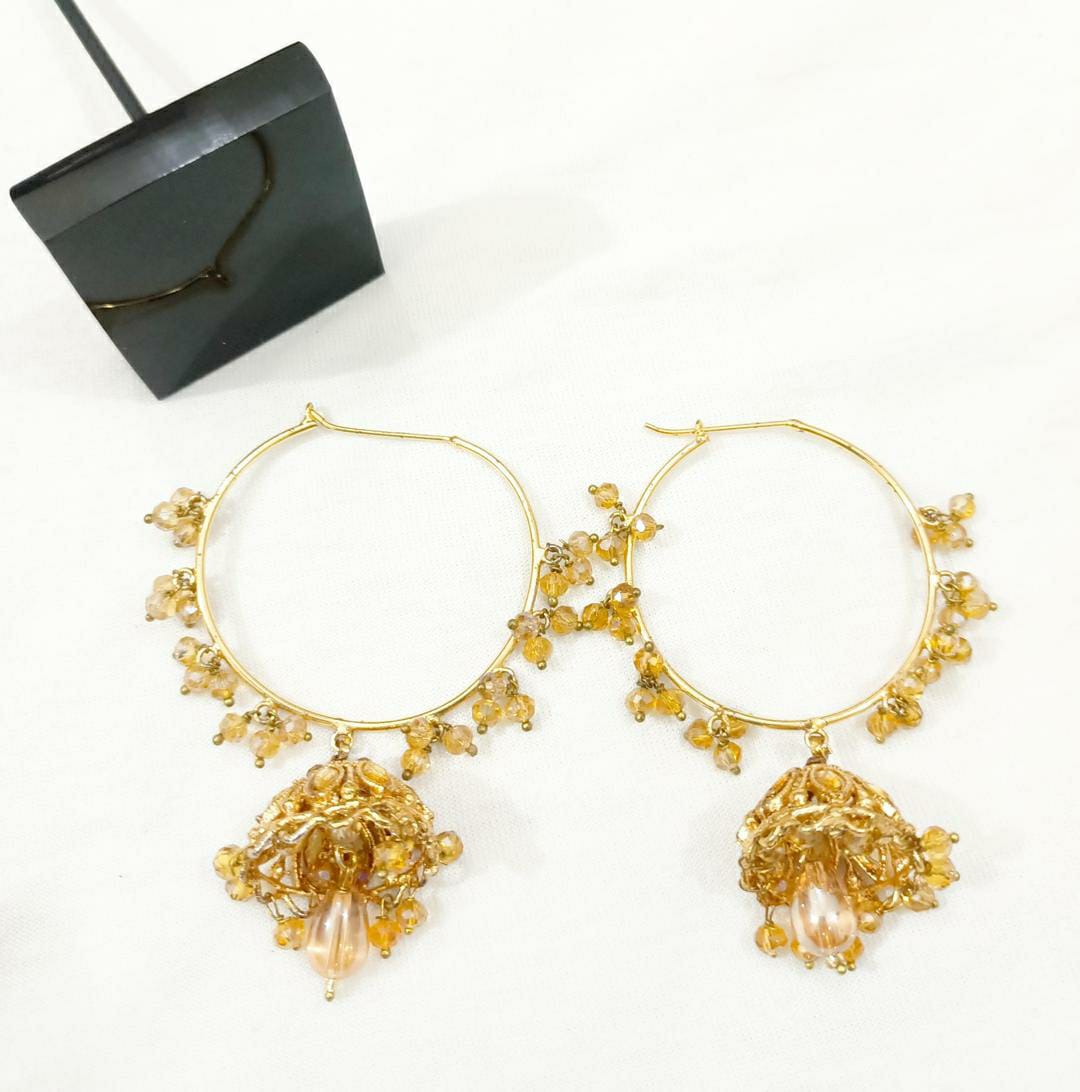 Round Shape Jhumka Earrings