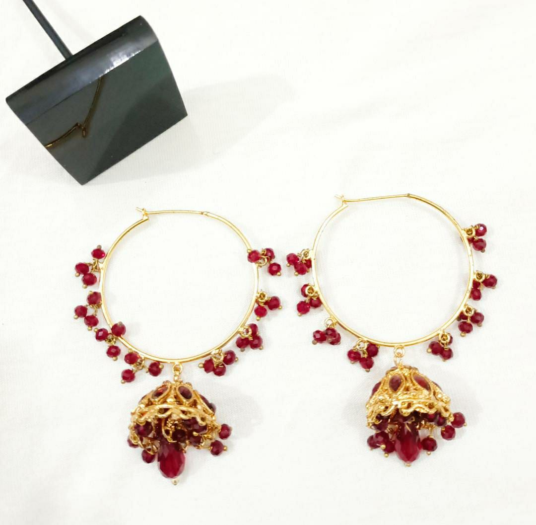 Round Shape Jhumka Earrings