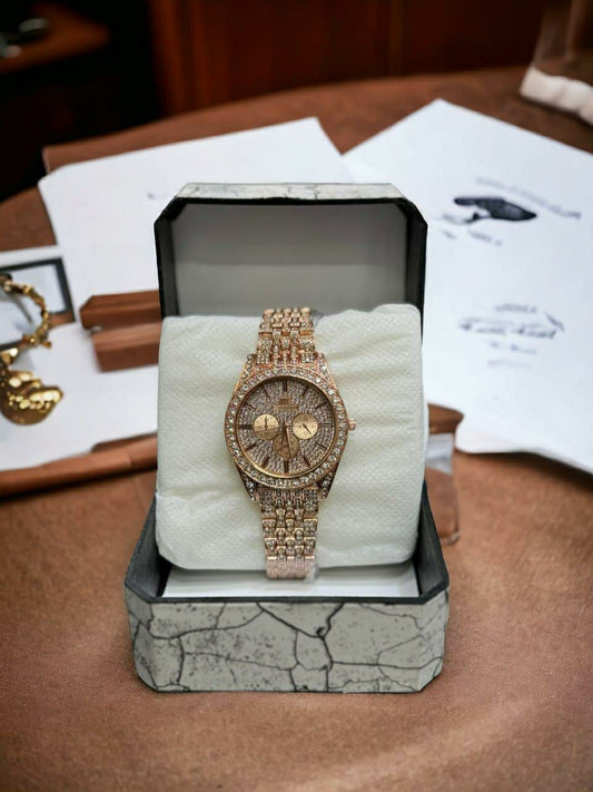 Diamond Stone Women's Chain Watch