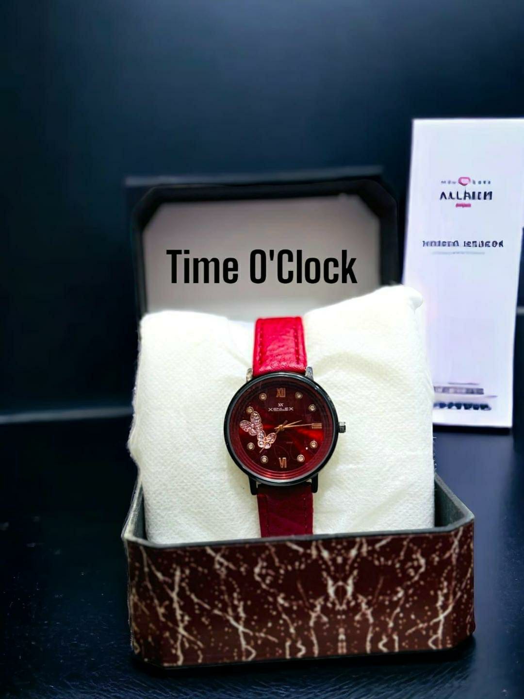 Decent Ladies Watch (Red)