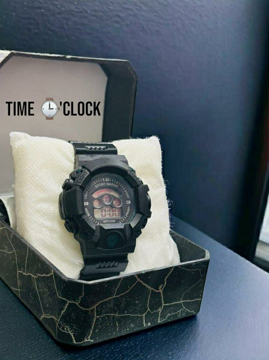 Men's Sports Watch (Black)