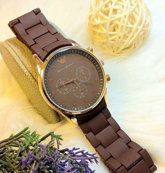 Analogue Watch For Men And Boys (Brown)