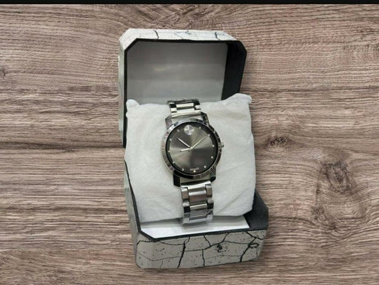 Men's Movement: Quartz Watch (Black, Black)