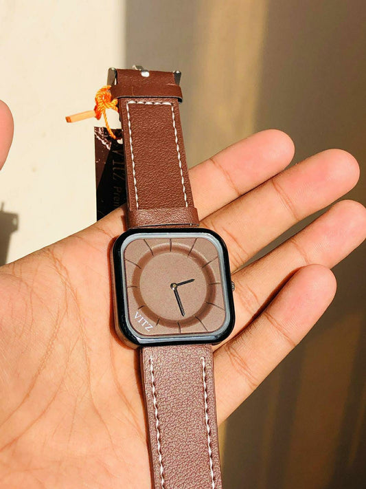 Men's Casual Analogue Watch (Brown)