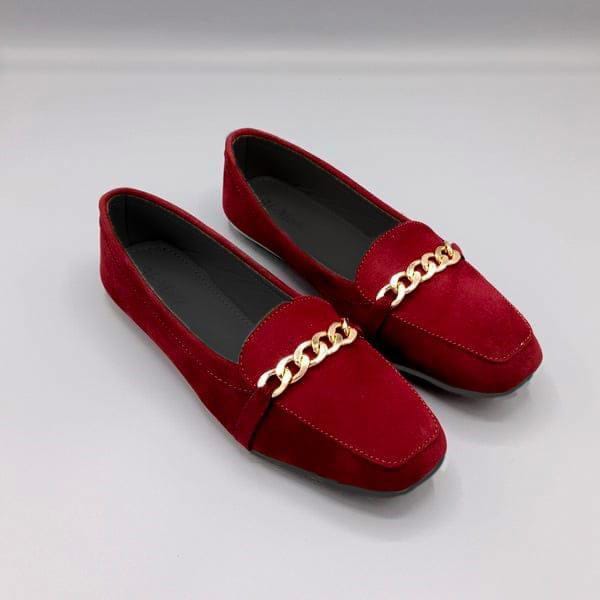 Women's Velvet Pumps Shoes (Meroon)