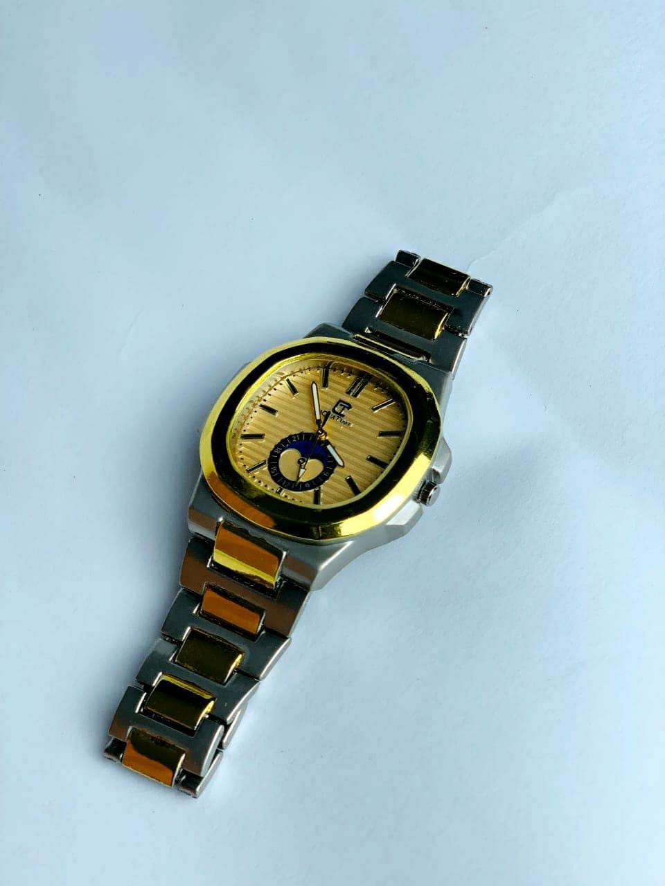 Men's Formal Analogue Watch (Golden)