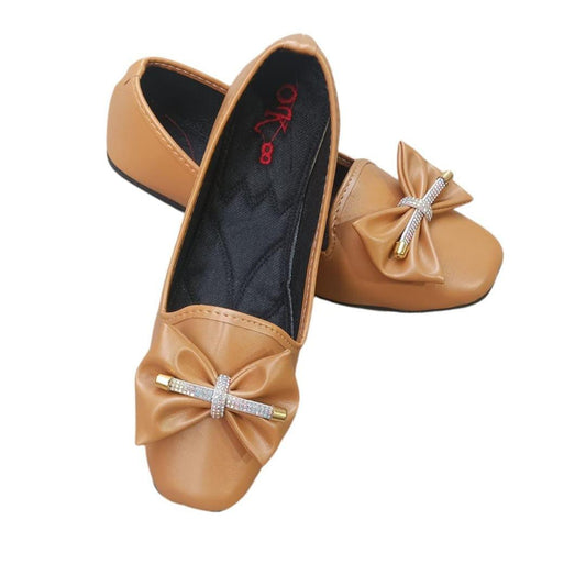Women's PU Leather Casual Pumps (Mustard)
