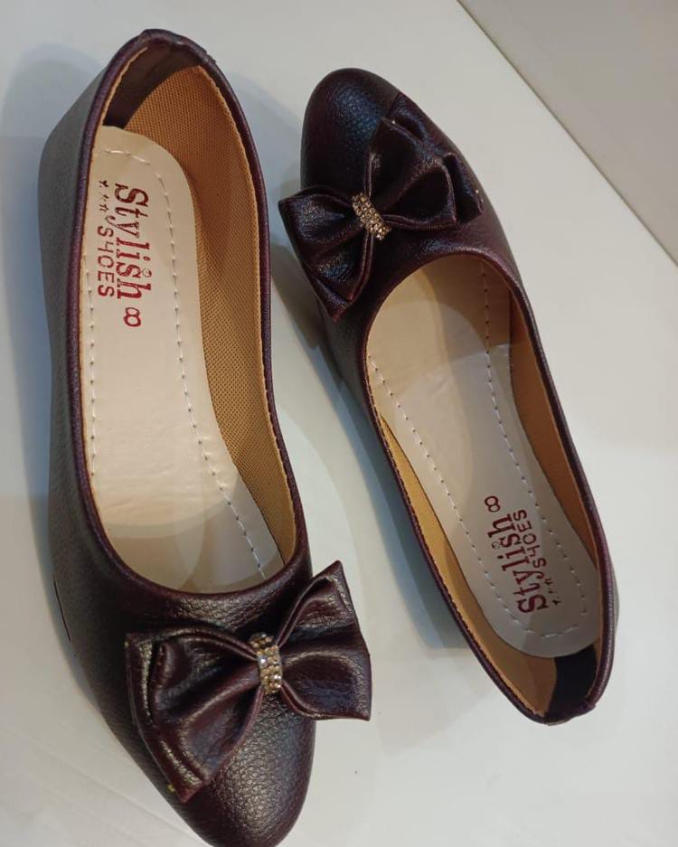 Women's Rexine Casual Pumps (Dark Purple)