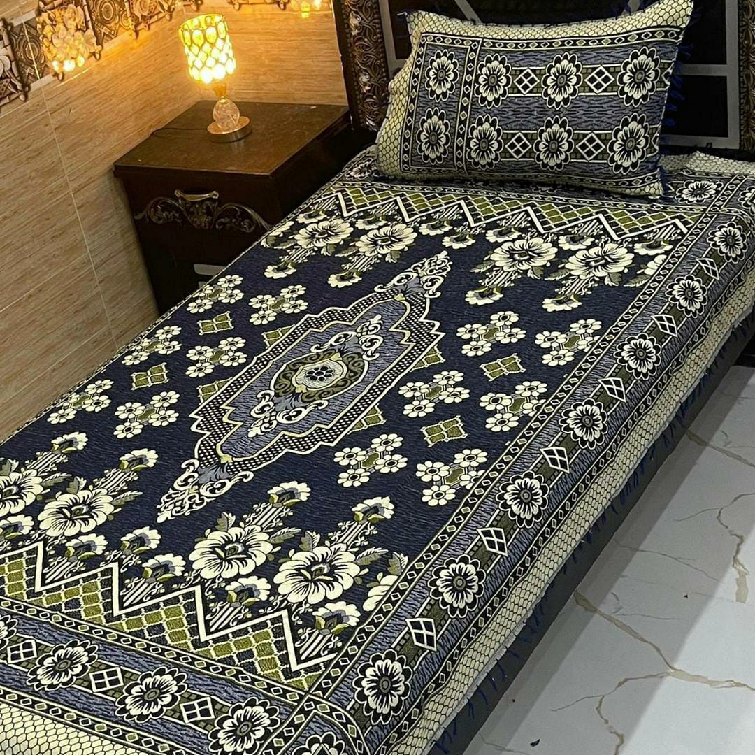 2 Pcs Multani Gultex Embroidered Single Bedsheet